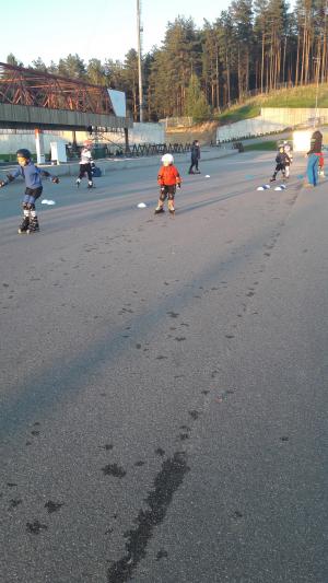 Тренировка в осенний солнечный день