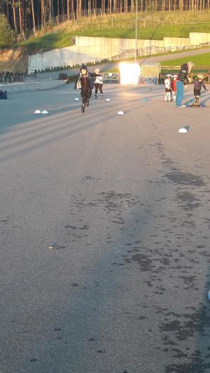 Тренировка в осенний солнечный день