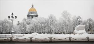 Поздравляем с началом зимы в Санкт-Петербурге.